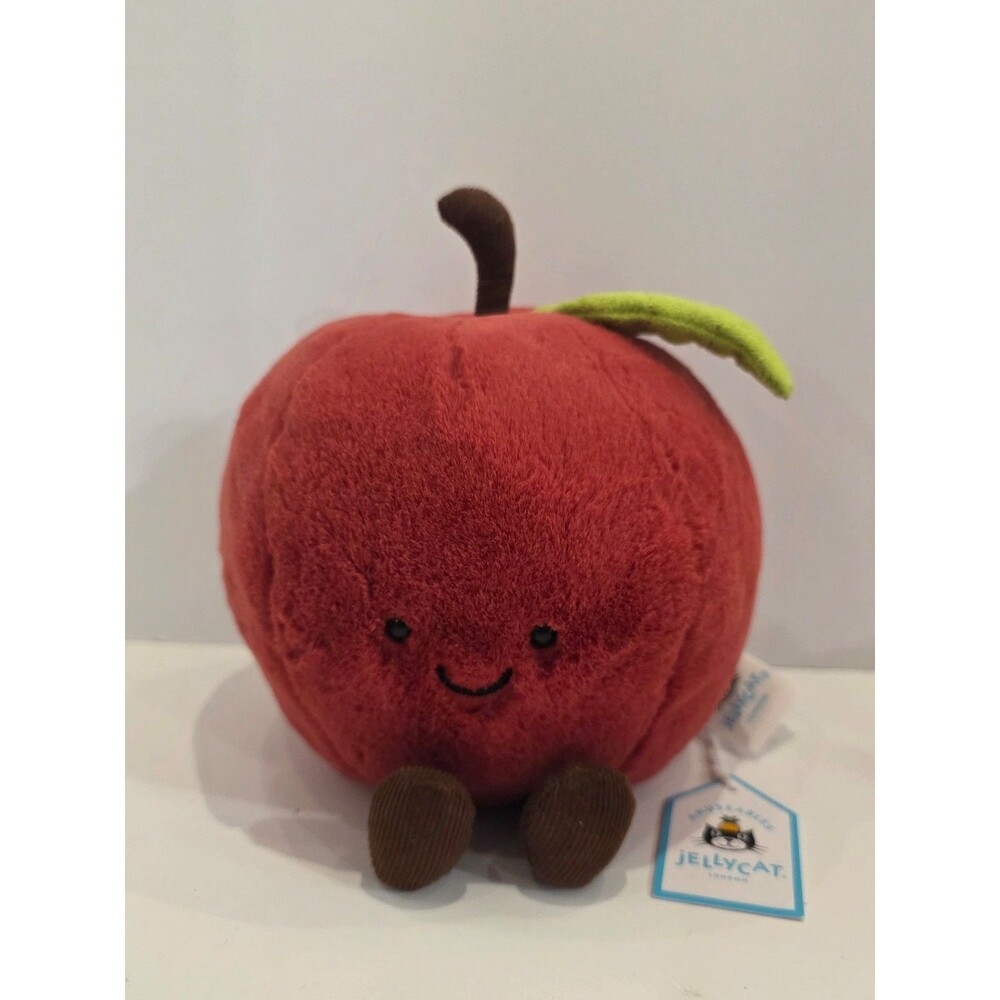 Jellycat Amuseables Apple Plush Stuffed Toy Brand New